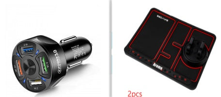 4-Port Fast Charge Car Charger – Compact USB Power Adapter for All Devices (45W)