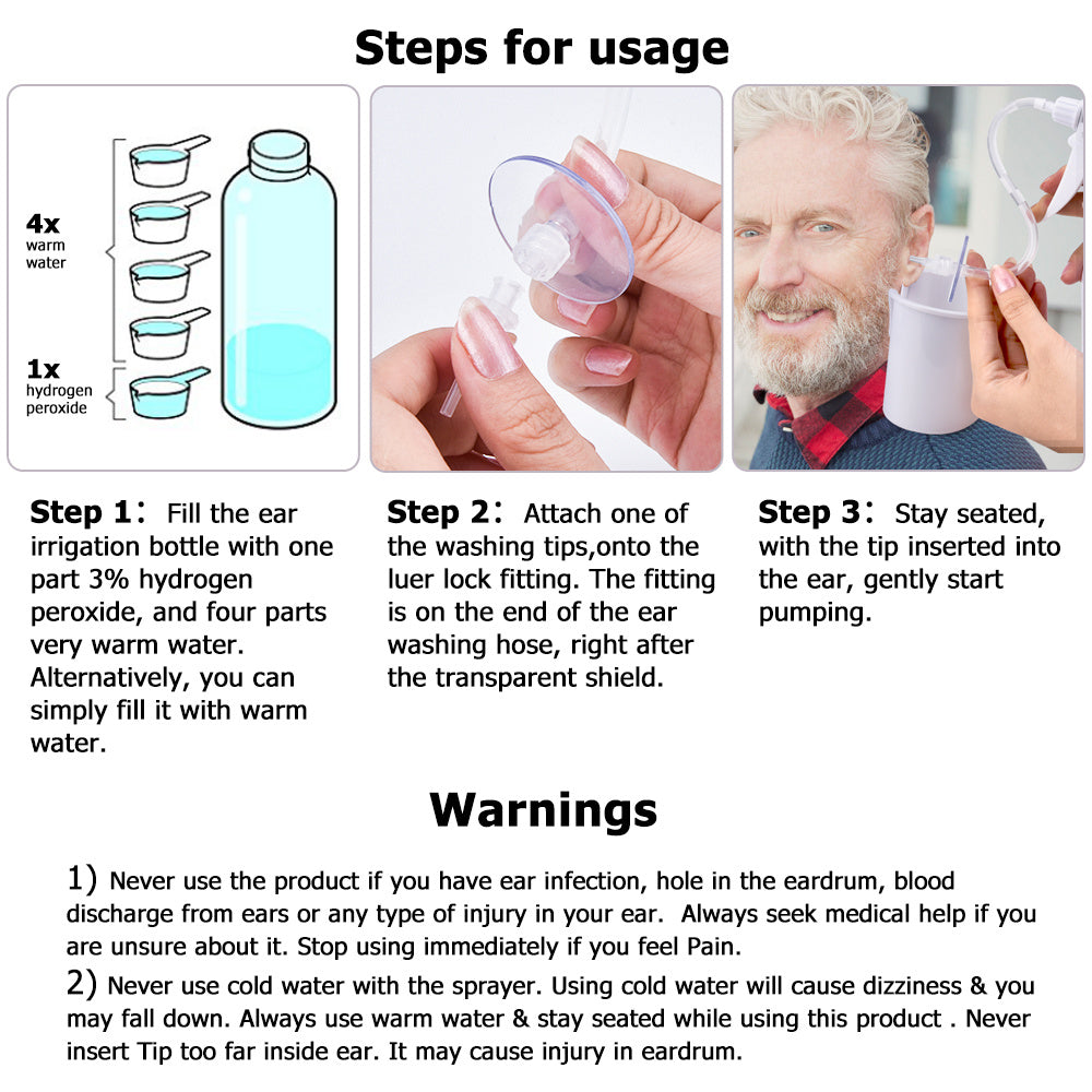Ear Wax Ear Cleaner -  Like Elephant Ear Cleaner - 300 or 500ml