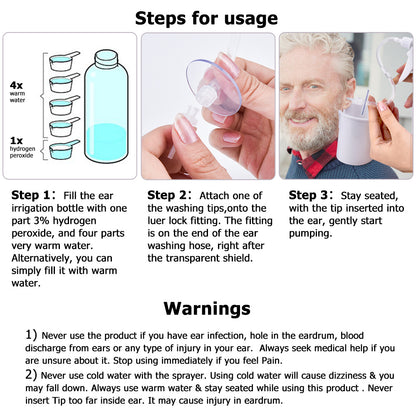 Ear Wax Ear Cleaner -  Like Elephant Ear Cleaner - 300 or 500ml