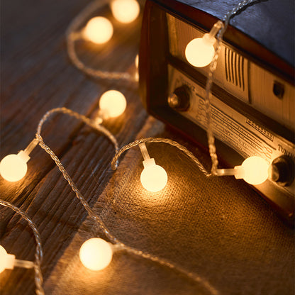 Led Globe String Lights Battery Operated Fairy Light for Garden - Festival - Camping - Wedding - Party - Atmosphere Decor (10/20/40/80 packs available)